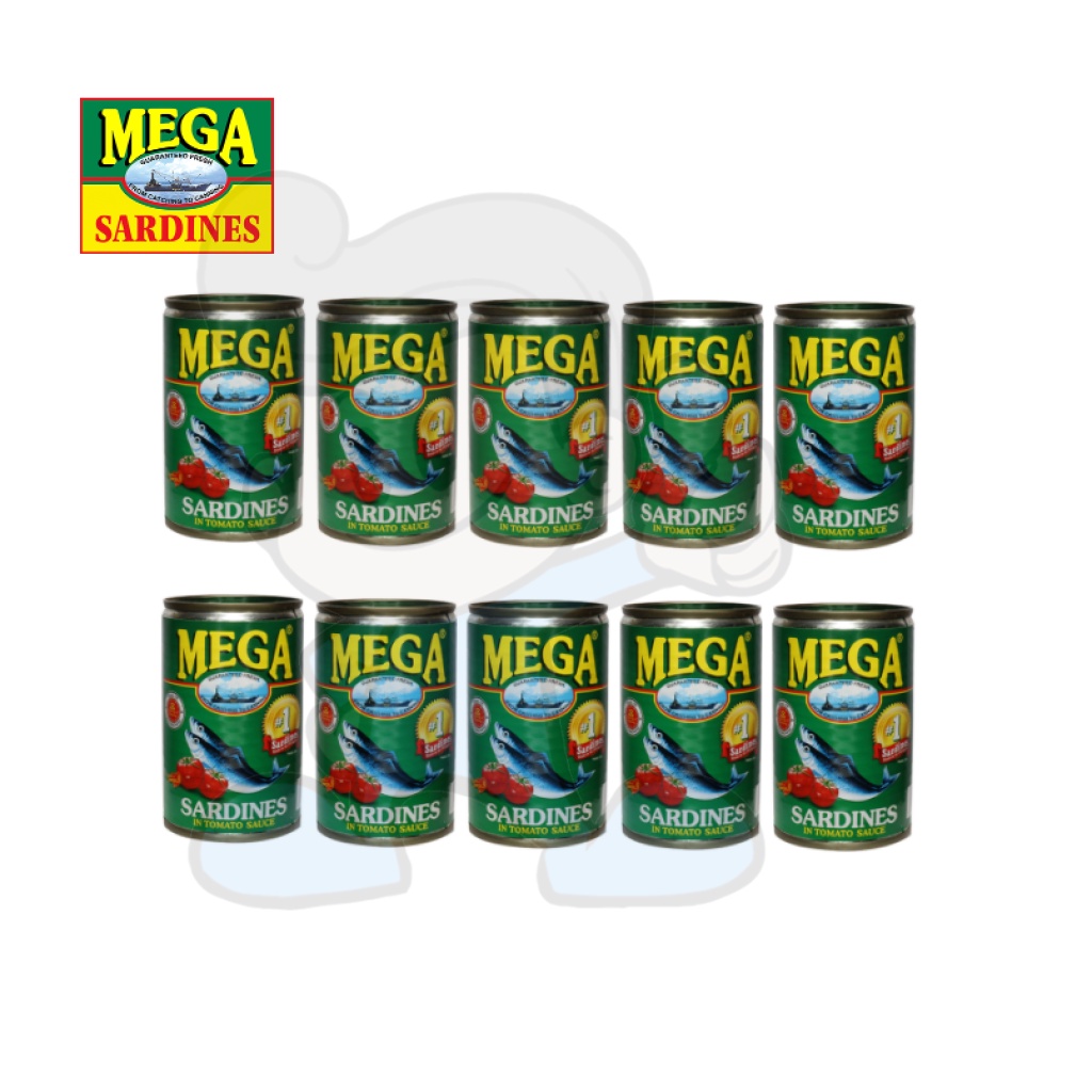 Mega Sardines in Tomato Sauce (10 x 155g) Shopee Philippines