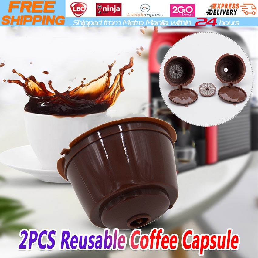 Reusable Nescafe Dolce Gusto Coffee Capsule Filter Cup Refillable Caps