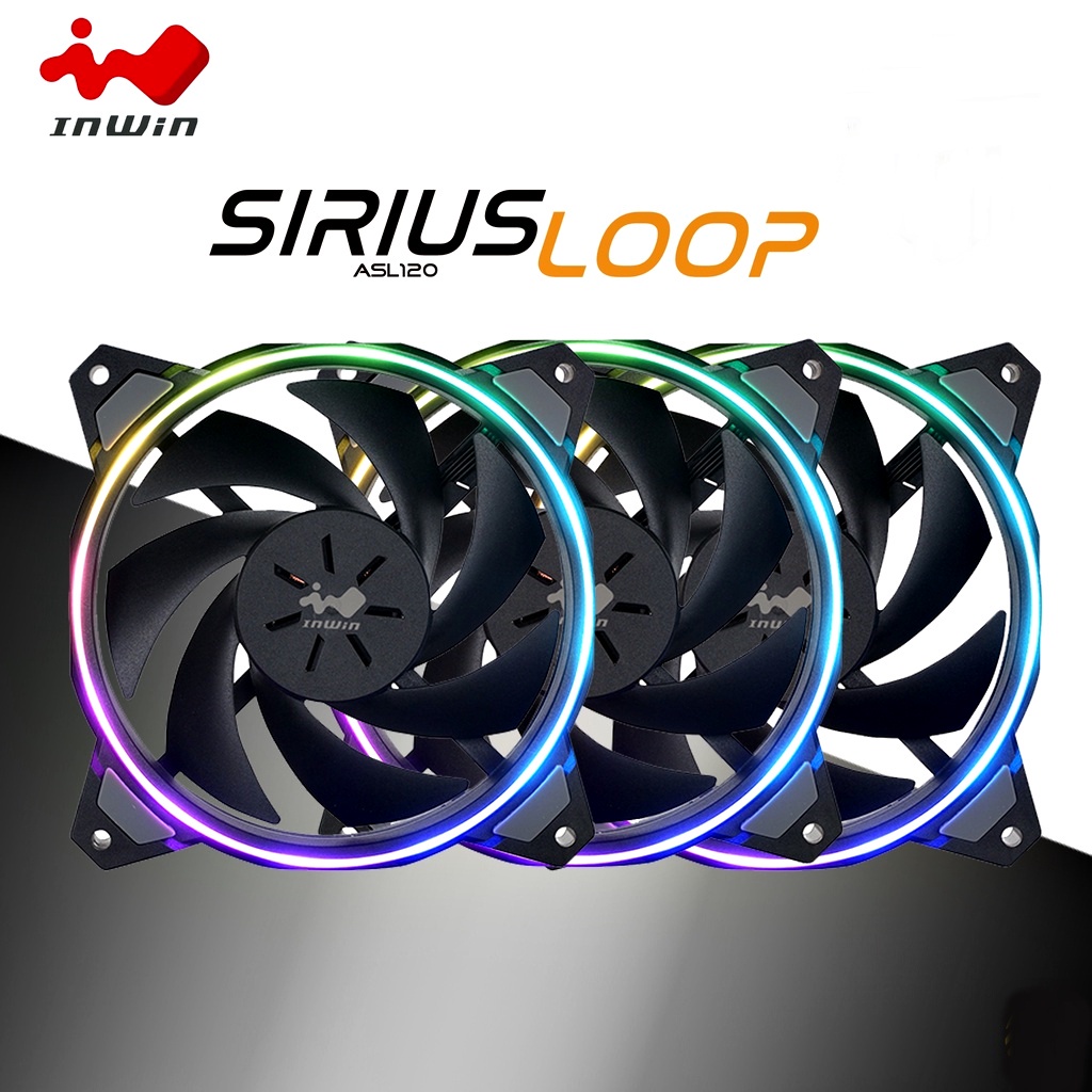 Case Fan IN WIN Sirius Loop (ASL120) Triple Pack + RGB Modular ...