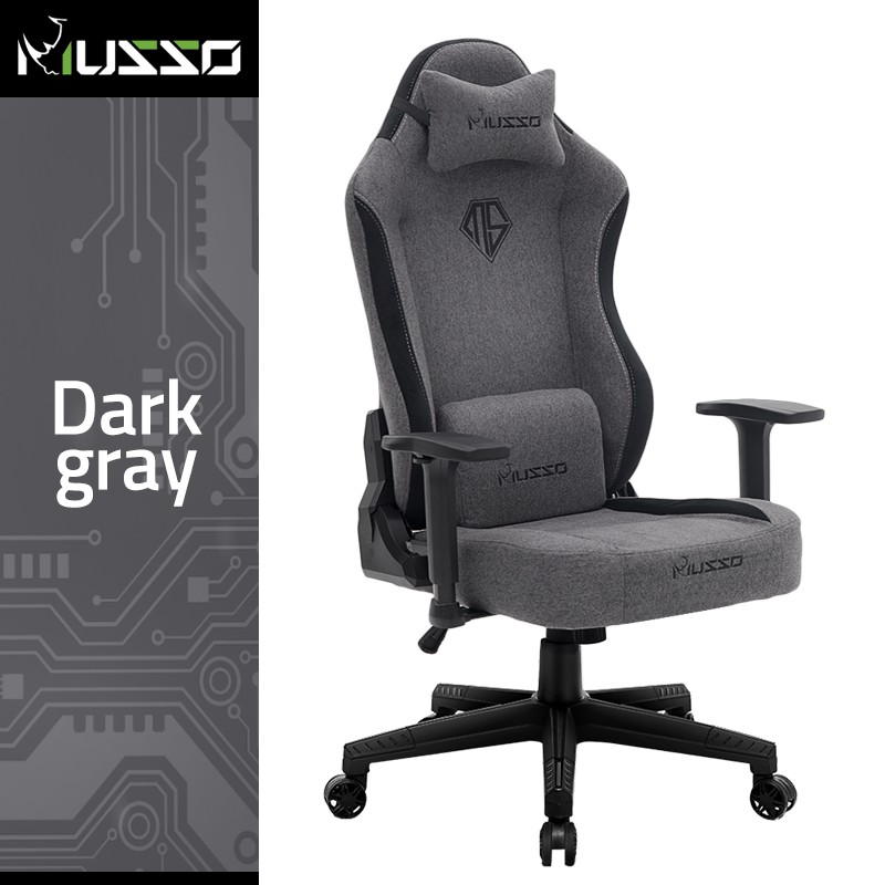 MUSSO Aeolus Series 199A XL Fabric Gaming Chair with Wide Seat