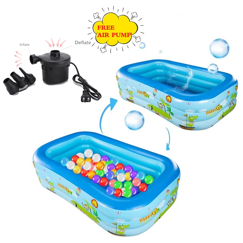 Baby swimming best sale pool air pump