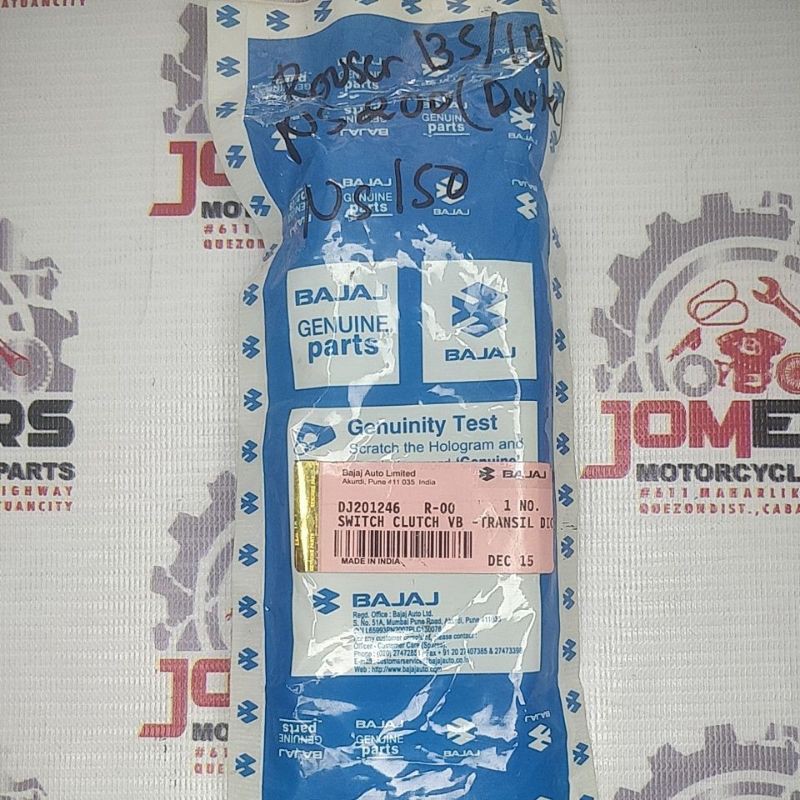 ROUSER 135 / ROUSER 180 / NS150 / NS200 CLUTCH SWITCH GENUINE DJ201246 (S2A) Shopee Philippines