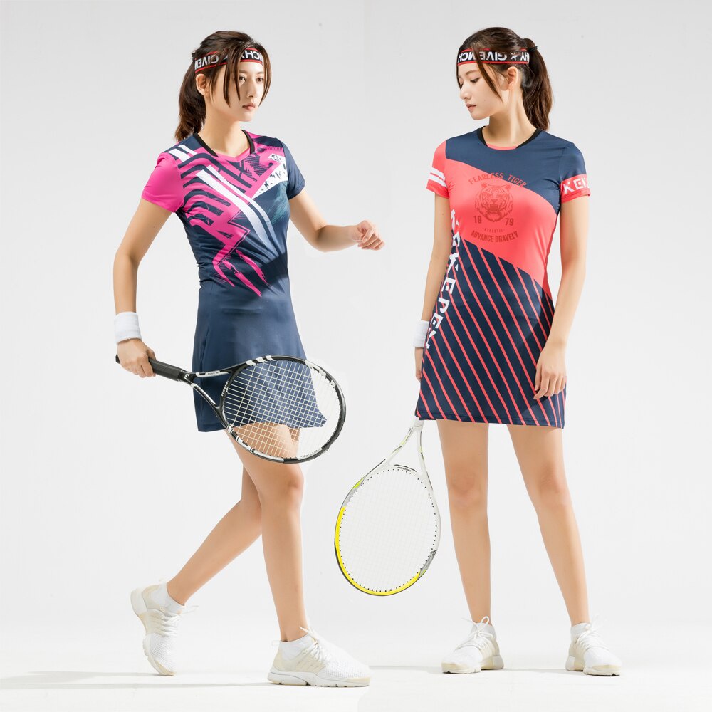 Women Tennis Dress Female Badminton Dress Women's Sport Skit With Shorts  Girls Gym Workout Sports Dress