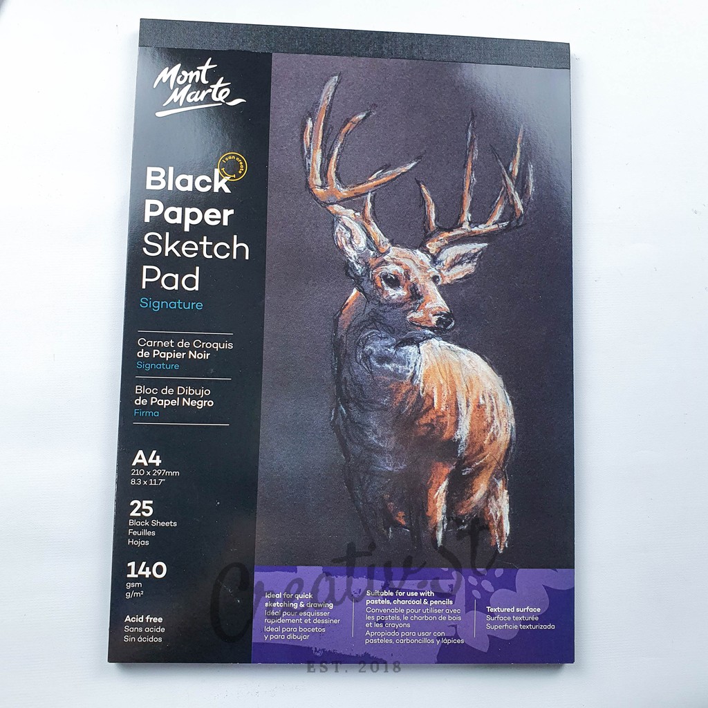 Mont Marte Discovery A4 Sketch Pad - 110 GSM, 30 Sheets, Acid-Free Paper For Artists & Beginners