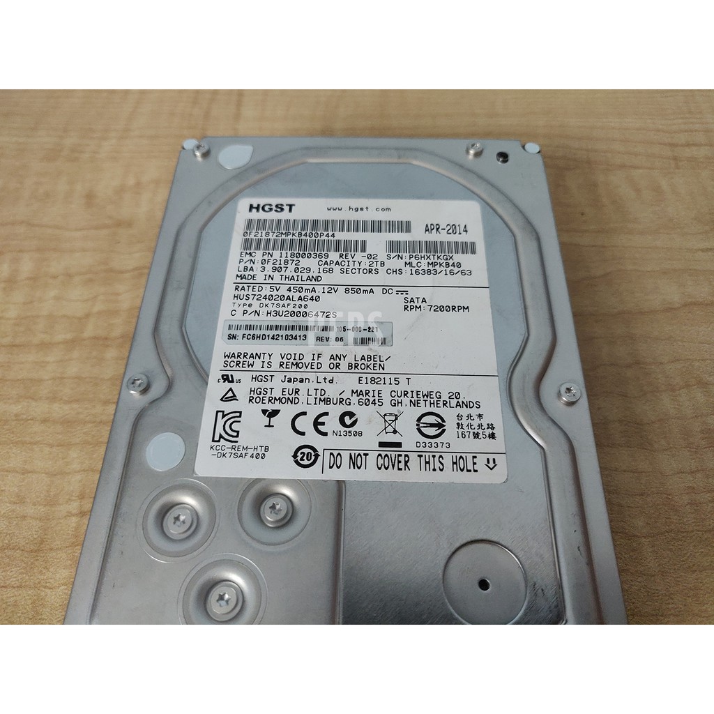 HGST Hitachi Ultrastar 7K3000 2TB SATA III 3.5