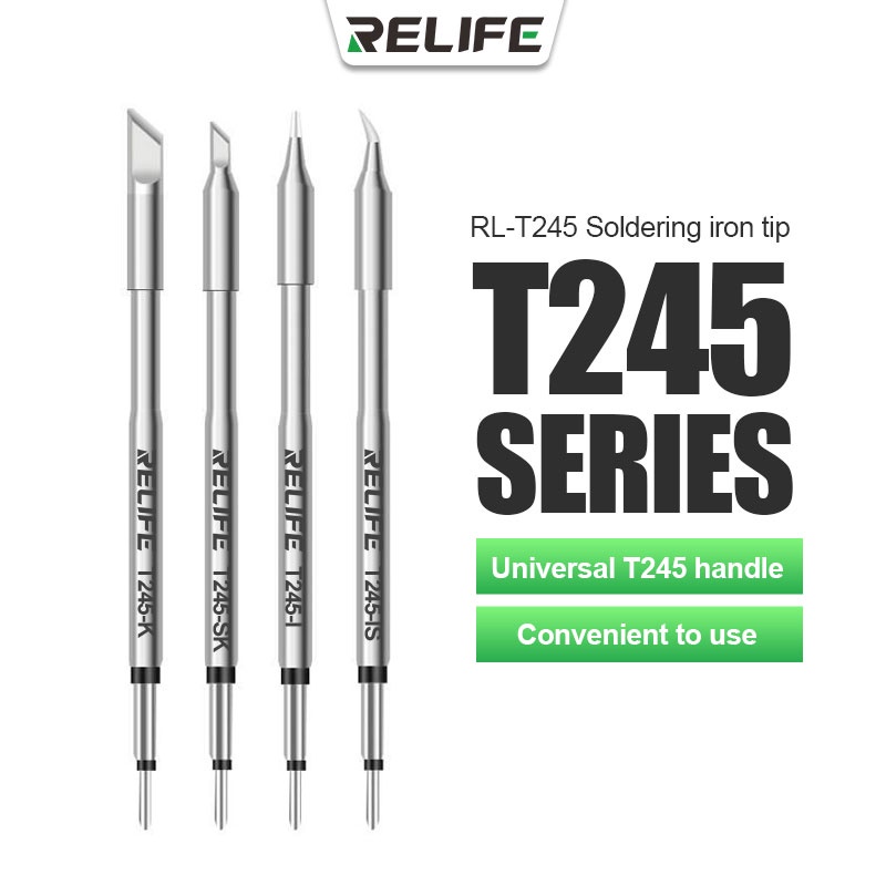 RELIFE RL T245 Tips Universal C245 Soldering Iron Tip Compatible For 