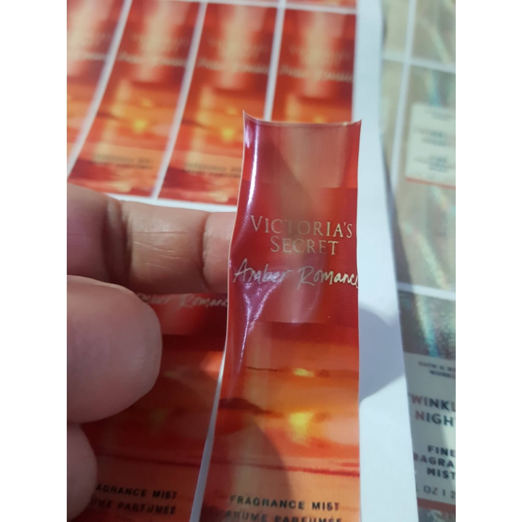 100pcs STICKER LABEL FOR DECANT 10 ML bottle (bundle price) | Shopee ...