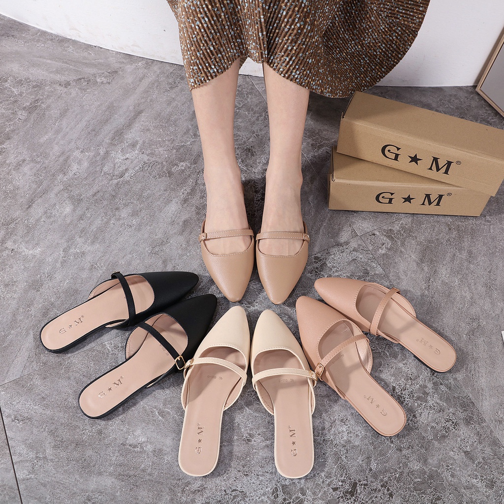Slippers Women's Loafer Sandals WZD】Korean Fashion Design