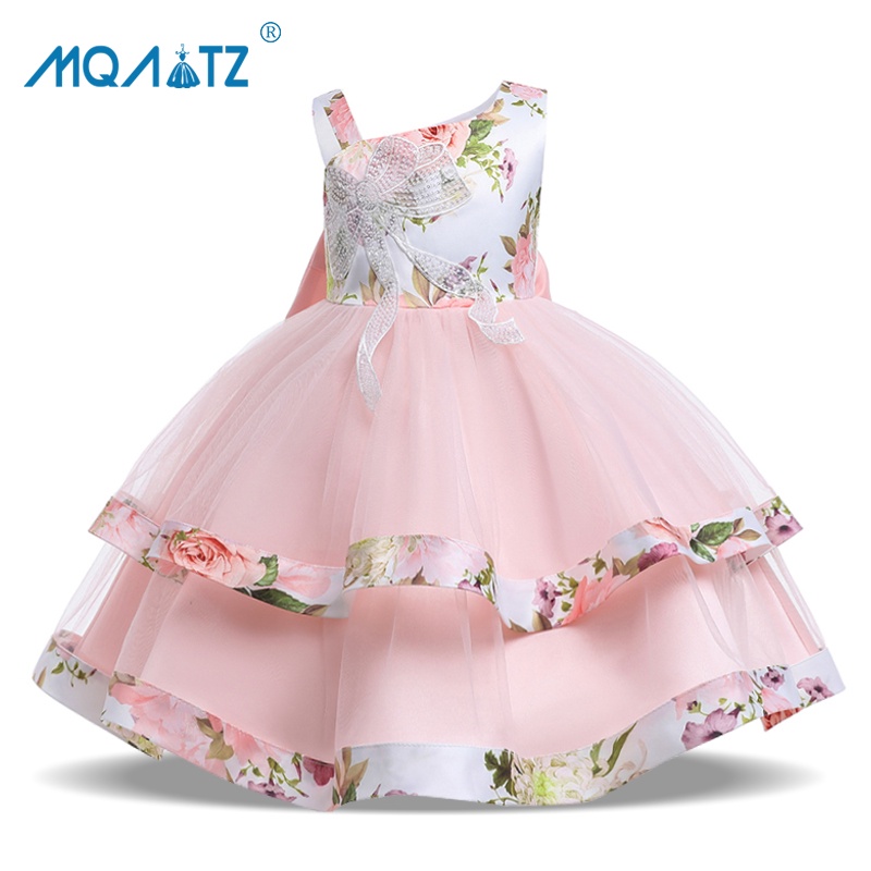 MQATZ Summer Little Bridesmaid Kids Party Dress Fo Girl Children ...