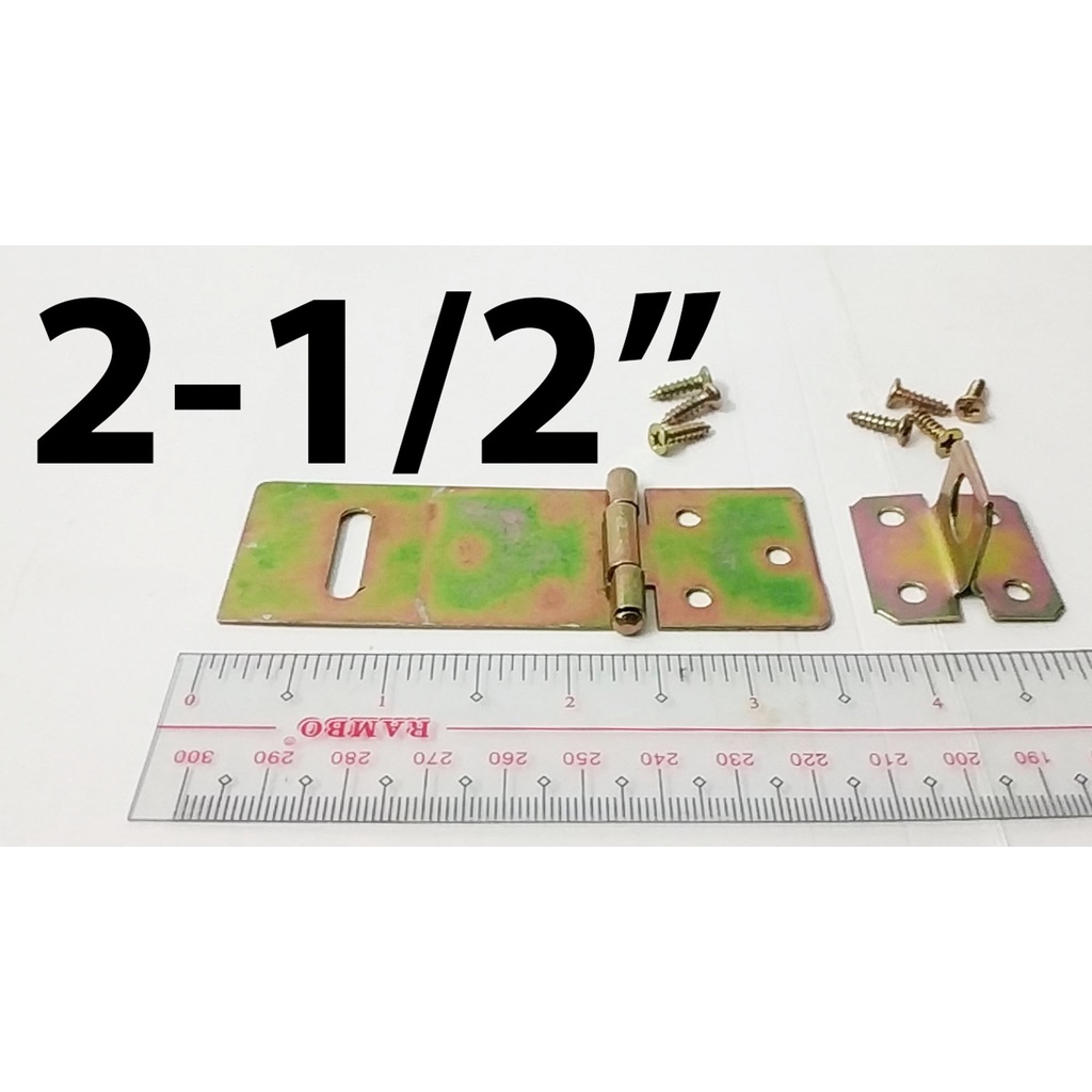 BRASS SAFETY HASP 2-1/2