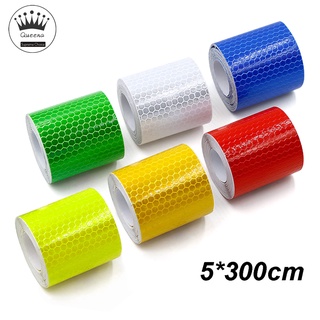 Warning Light Reflector Sticker Reflective Film Car Warning Tape Strip  Stickers