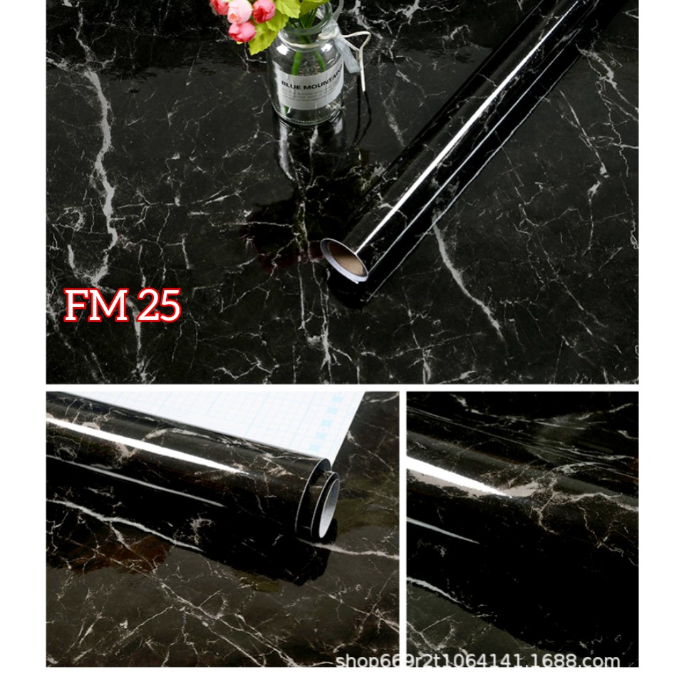 Hs - FM25 Kitchen WALLPAPER Ceramic WALLSTICKER Marble WALLPAPER Marble