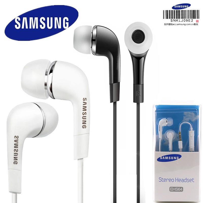 Samsung Earphones EHS64 Headsets With Built in Microphone 3.5mm In