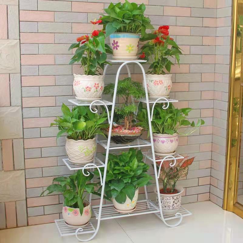 Metal Plant Stand 9 Tier Shelf Garden Patio Display Rack Holder for ...