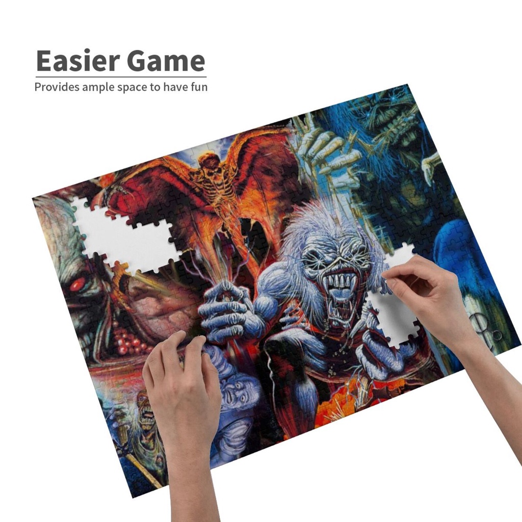 puzzle adult Eddie the Head Iron Maiden HD 500 1000 PCS Decompression ...