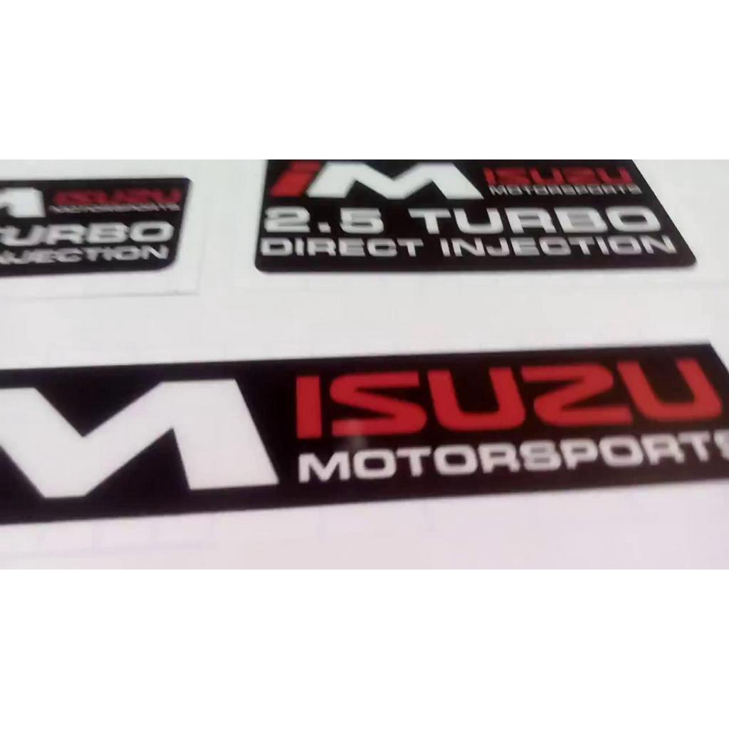 Isuzu Motorsports Sticker (Crosswind\Hilander\Dmax\MUX\Rodeo\Trooper ...