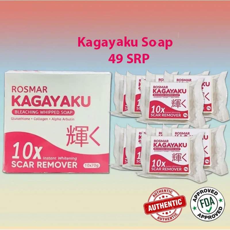 Rosmar Kagayaku Soap 10x Scar Remover Or 24 Hour Whitening Condensada