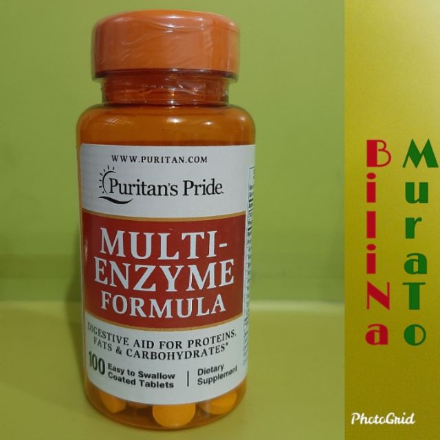 Multi Enzyme Formula 100 tablets Digestive Enzymes EXP Dec. 2025