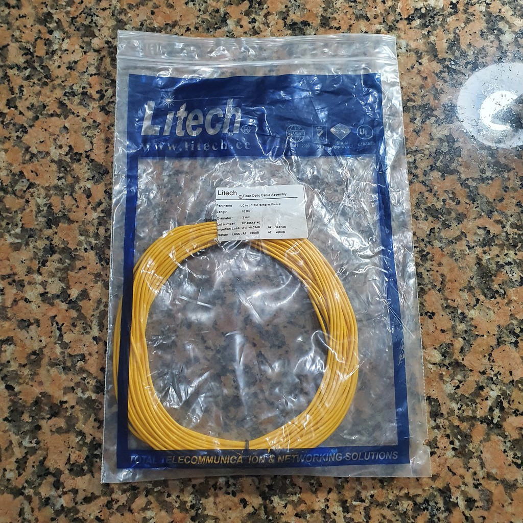 Patchcord 10m LC.PC - LC.PC Patch Cord Fiber Optic Patchcore Simplex ...