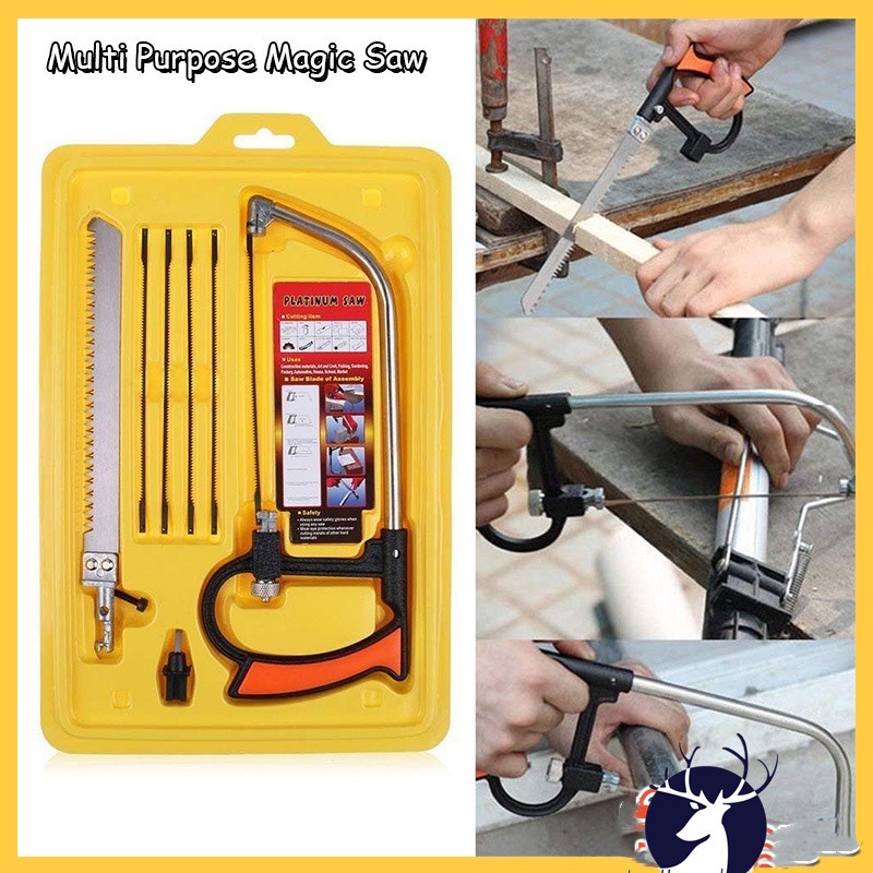 8in1 Magic Saw Multipurpose DIY Metal Wood Glass Saw Kit Portable Magic ...