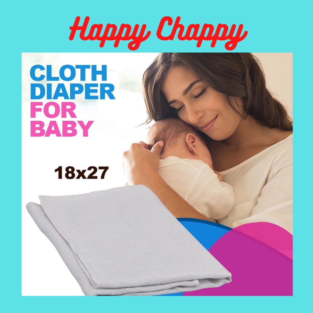 Hchappy Birds Eye Prefolded Diaper / Lampin / Insert 18 x 27 Inches