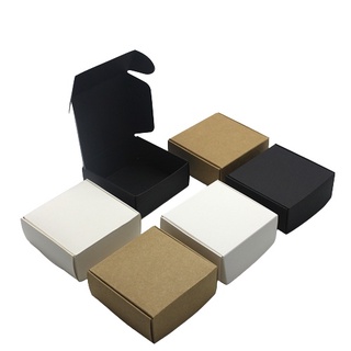 50Pcs/set Cardboard Mini Box DIY Kraft Paper Box Soap Box Jewelry Packing  Gift Box 5.5cmx5.5cmx2.5cm