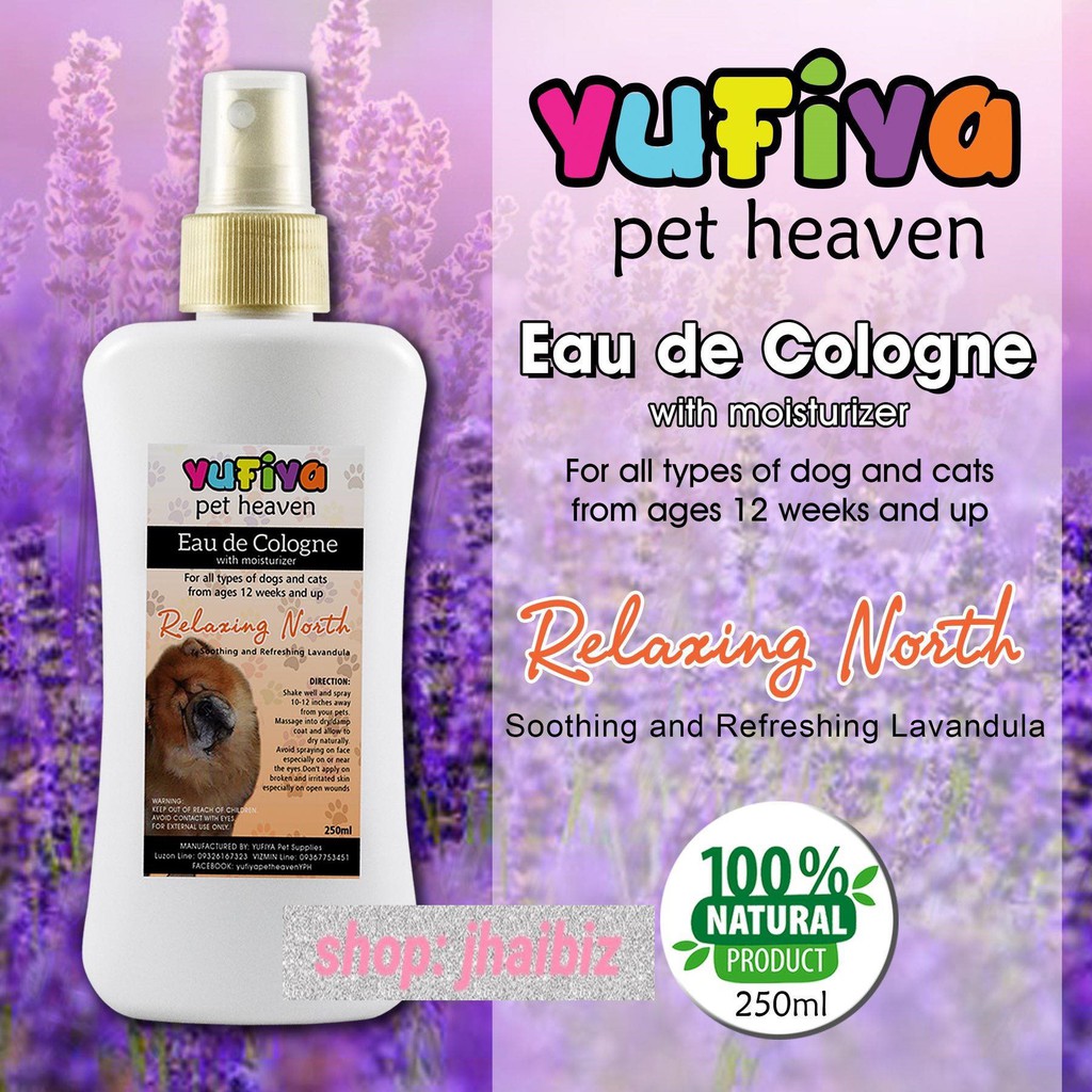 Yufiya Eau De Cologne for pets with moisturizer cologne perfume for dogs and cats Shopee