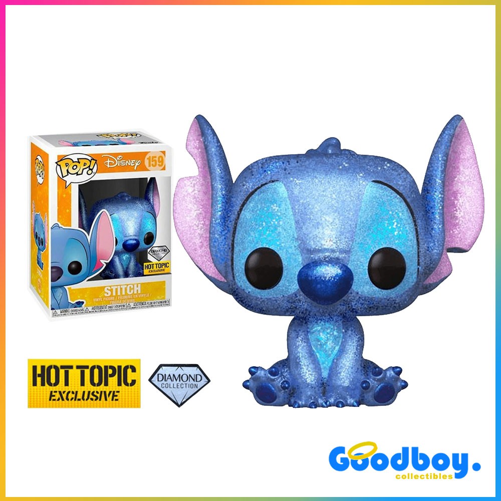 Funko Pop Disney Stitch Diamond Glitter Hot Topic Exclusive Figure 159 Lilo  