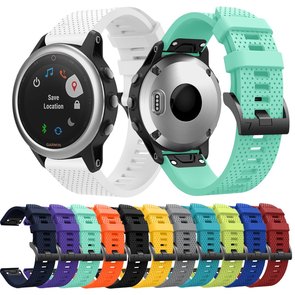 Garmin Fenix 5S 5S Plus Fenix 6S 6S Pro Fenix 6S Sapphire Silicone Wrist Strap Easy Fit Watch Band