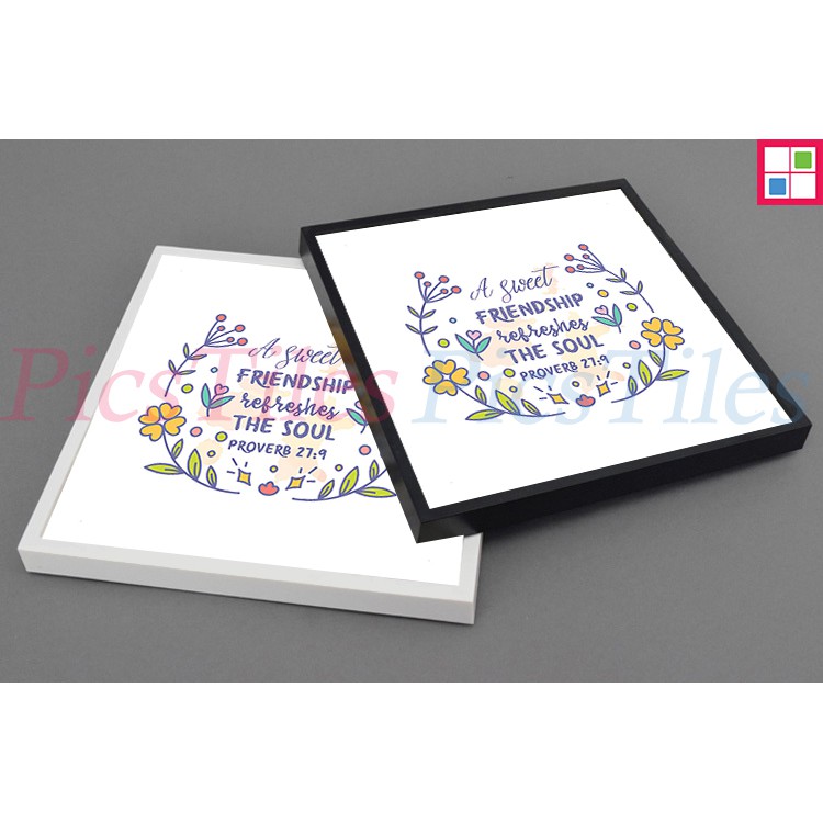 Bible Verse in Restickable Frame (Proverbs 27:9) | Shopee Philippines
