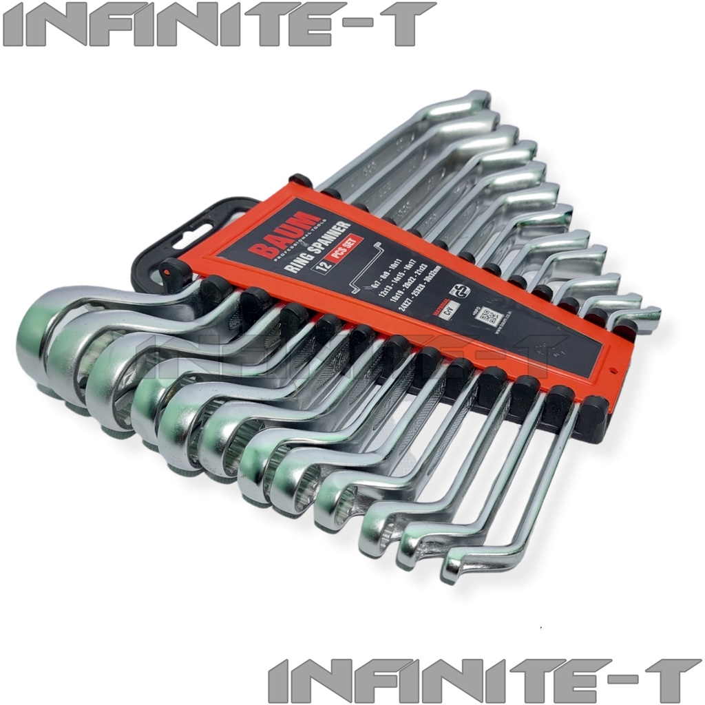 Baum 12 Pcs. Compact Combination Wrench Set 6 to 32MM (Double Box End