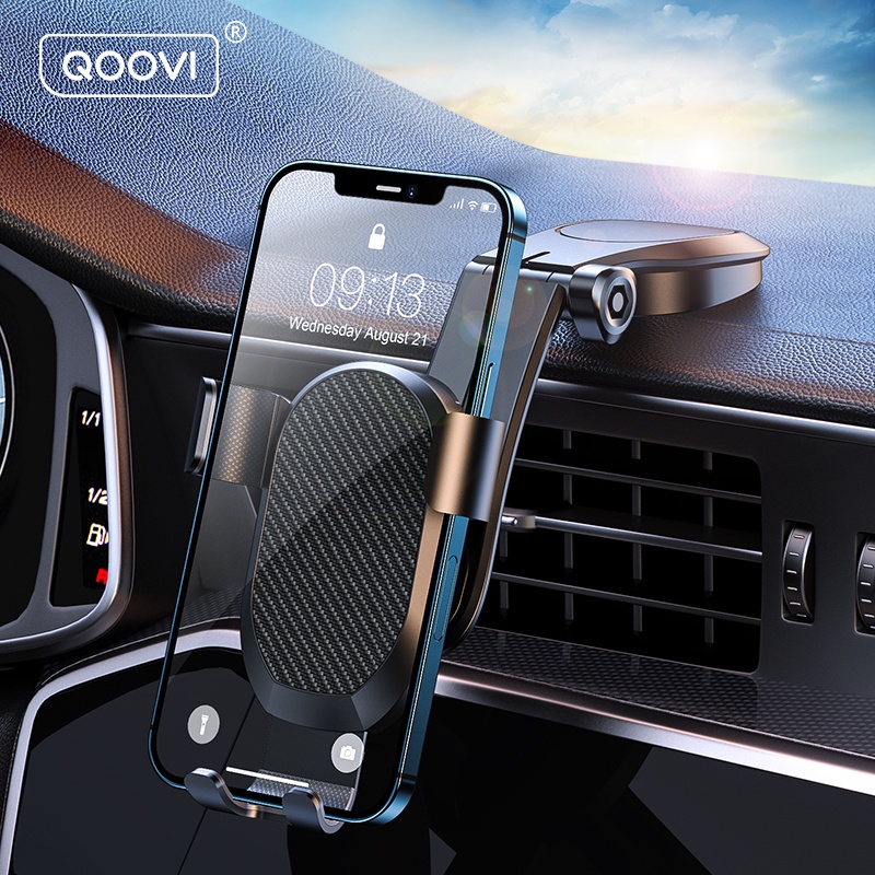 Qoovi Shockproof Car Phone Holder Long Arm Dashboard Car Dashboard