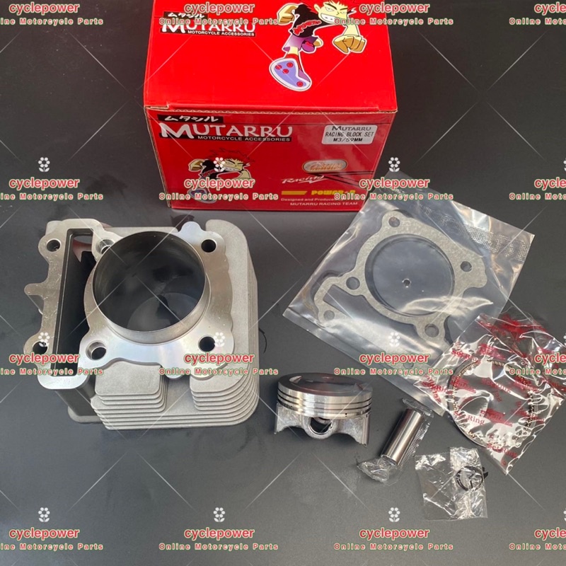 mutarru cylinder block m3/mio i 125/soul i 125/gt125/2ph59mm racing