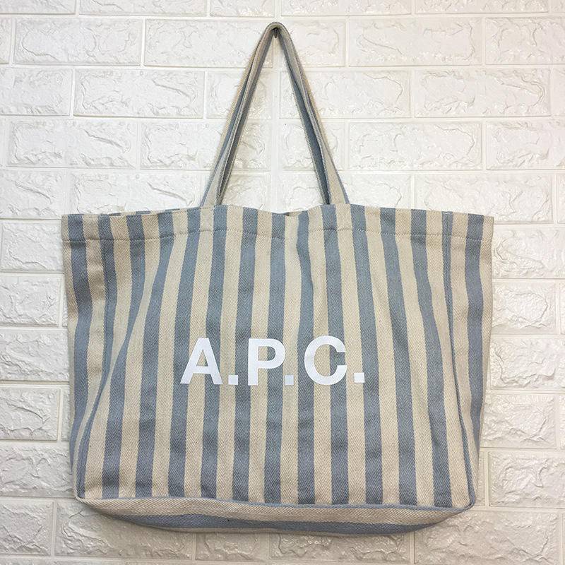 Canvas striped tote best sale