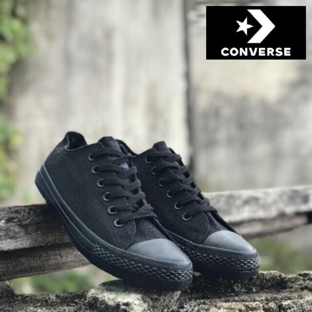 Converse Classic All Star Chuck Taylor Black Canvas Shoe Kasut Sekolah