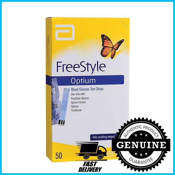 FreeStyle Optium Blood Glucose Test Strips 50s 100s | Free Style Optium ...