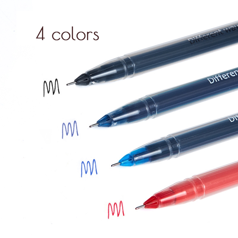 1 pc Gel pen 0.5mm fine point Black,red,deep blue,crystal blue ink ...