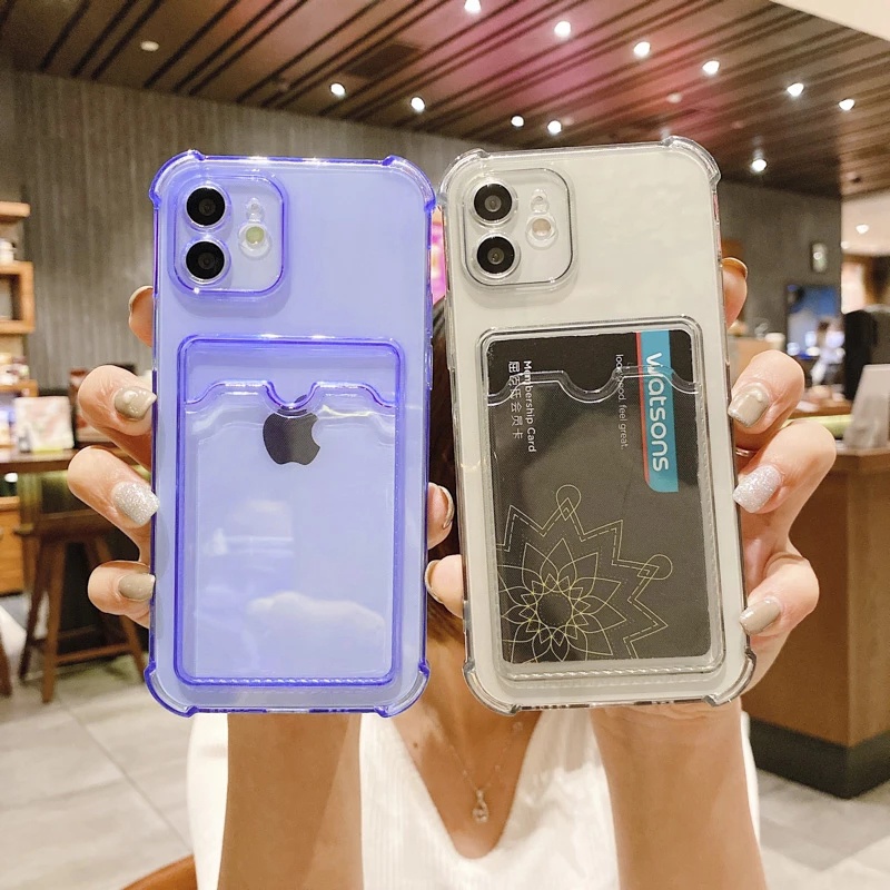 Cell Pro Clear Wallet Case For IPhone 15 Series - Slim TPU Cover With Card Slot & Holder - Shockproof, Anti-Scratch, Clear Back For IPhone 15, 15 Plus, 15 Pro, 15 Pro Max