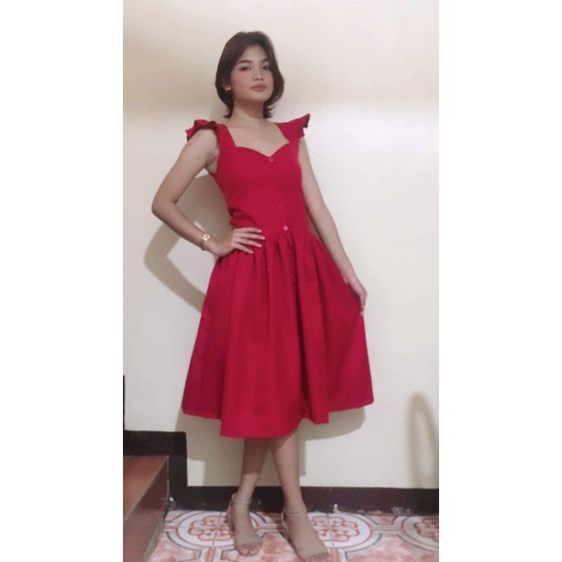 Shopee 2025 red dress