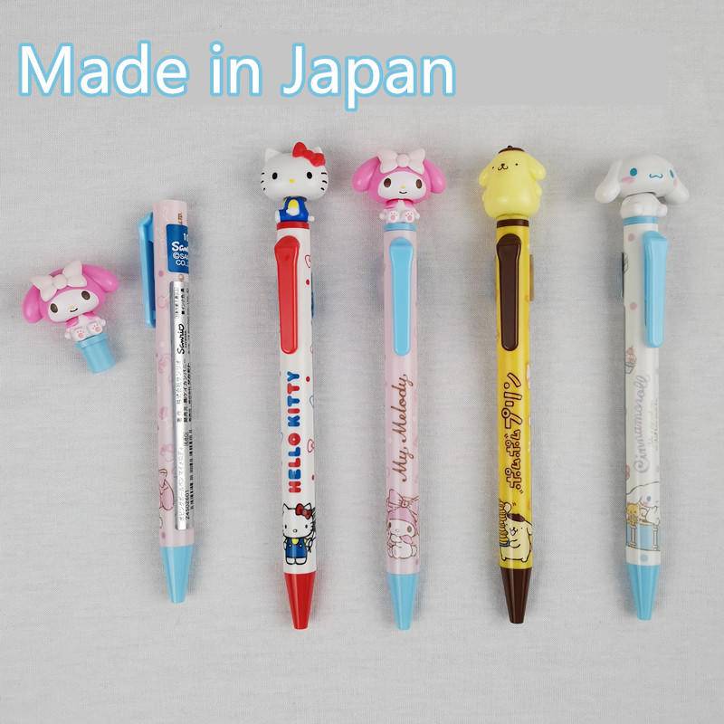 Japan Made Sanrio Kitty Melody Cinnamoroll Pompom Shaking Head Ball Pen ...