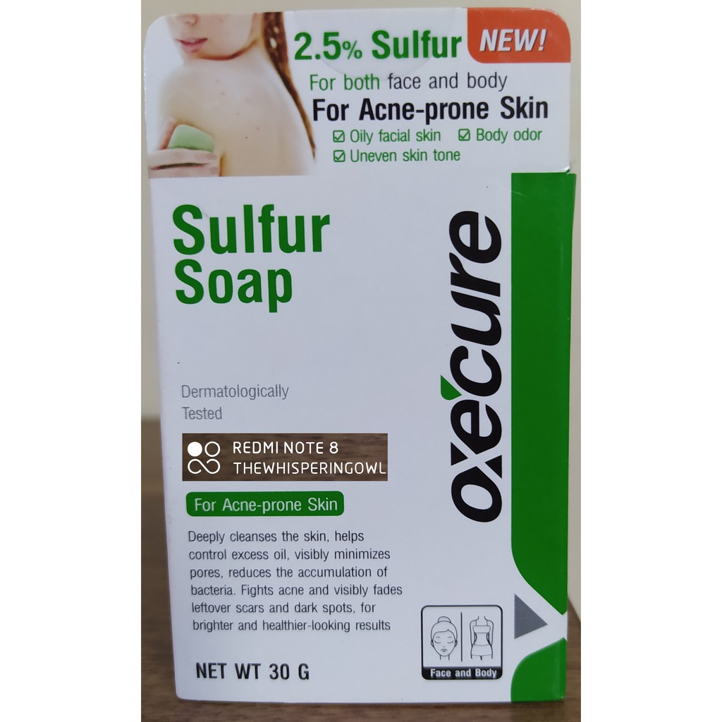 Oxecure Sulfur Soap 30g Shopee Philippines