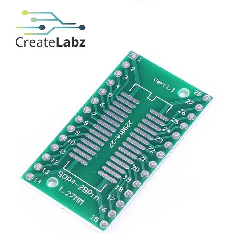 SOIC28/SOP28/SO28 TSSOP28/SSOP28 SMD Adapter PCB Board