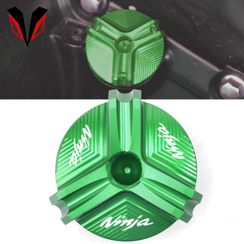 Oil Cap For KAWASAKI Z1000 Z750 ZX-6R ZX-10R NINJA 250R 300 500R ZX9R ZX14R 750R Motorcycle Engine Plug Oil Filler Cap Oil Tank Cover Motorcycle Oil Filling Cap (Color : Blue