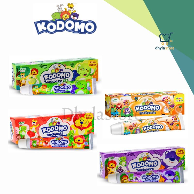 (dhylastore) KODOMO TOOTHPASTE KODOMO CHILDREN'S TOOTHPASTE TUBE 45G ...