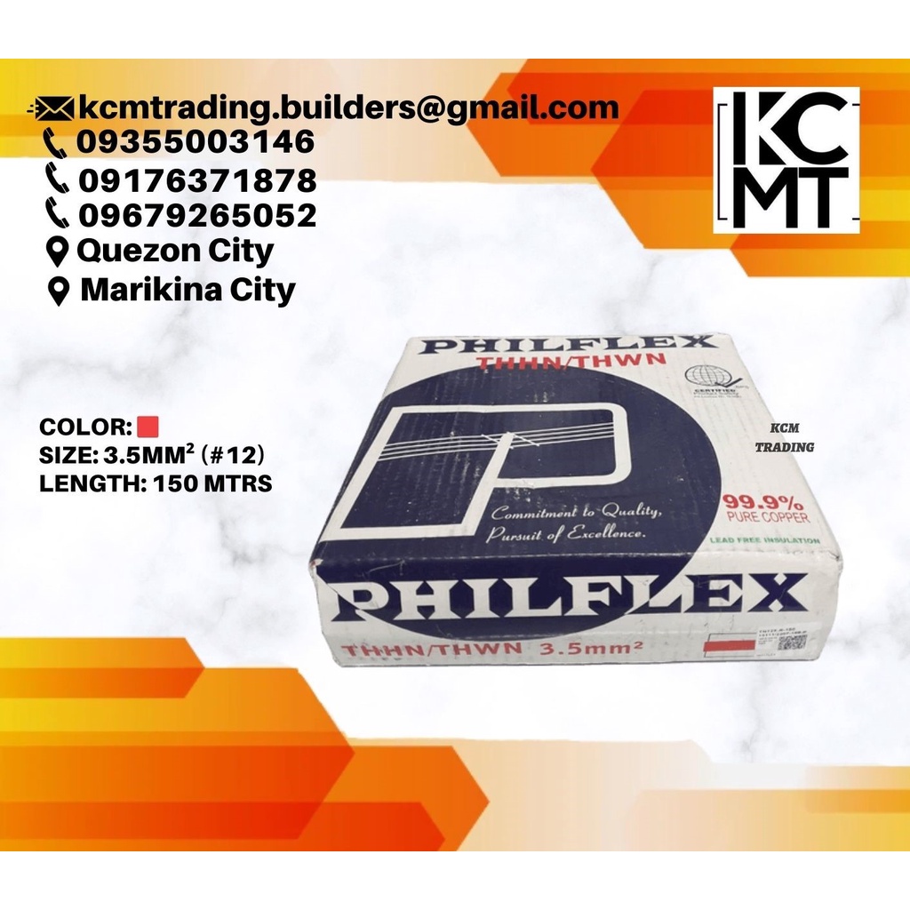 PHILFLEX 3.5MM² (12) STRANDED THHN WIRE 150 MTRS Shopee Philippines