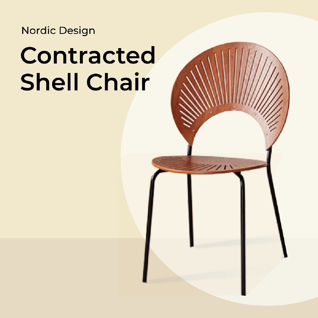 [Sole One Furniture] Nordic Shell Dining Chair | Shopee Philippines