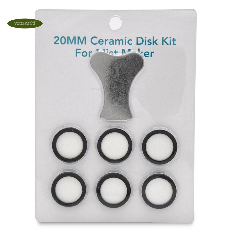 7Pcs Mist Maker Maintenance Kit, Ceramic Disk Ceramic Disk Key