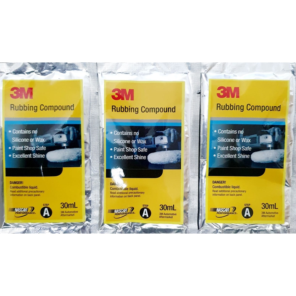 3M Rubbing Compound 3 PIECES OF 30ML SACHETS- B7053 | Shopee Philippines