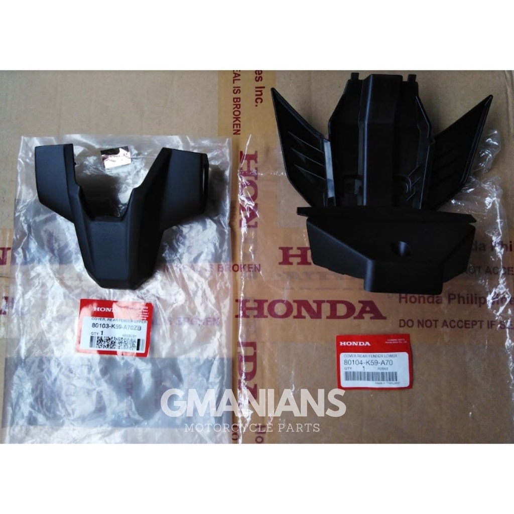 GENUINE Rear fender SET w/ upper & lower fender for CLICK 125/150 v2 ...