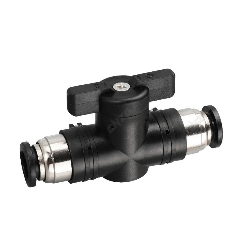 Air switch valve pneumatic propulsion quick joint hand valve rotary switch manual ball valve
